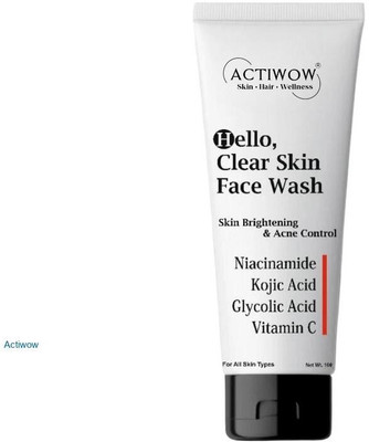 ACTIWOW Hello  Natural Cooling Foam for Clear Skin Face Wash(100 ml)