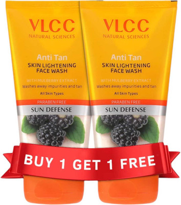 VLCC Anti Tan Skin Lightening & Tan Removes Buy 1 Get 1 Free Combo of - 1 Face Wash(300 ml)