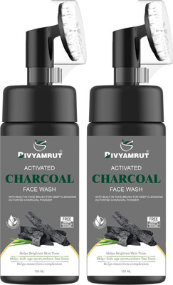 DIVYAMRUT Activated Charcoal Skin Purifying+Deep Detox Face Face Wash(300 ml)