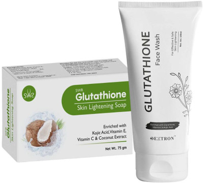 DEXTRON Gluathione Face Wash & Coconut Soap For Skin Lightening(2 Items in the set)