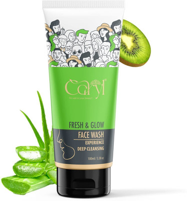CARYL Fresh & Glow Deep Cleansing  Aloe Vera, Turmeric Extract & Kiwi Fruit Face Wash(100 ml)