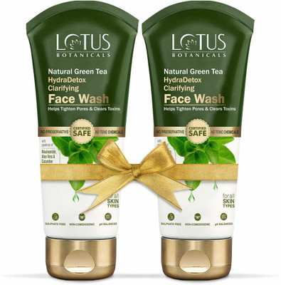 Lotus Botanicals Natural Green Tea HydraDetox Clarifying With Niacinamide Face Wash (200 Ml) For Rs. 263 @ 55 %
