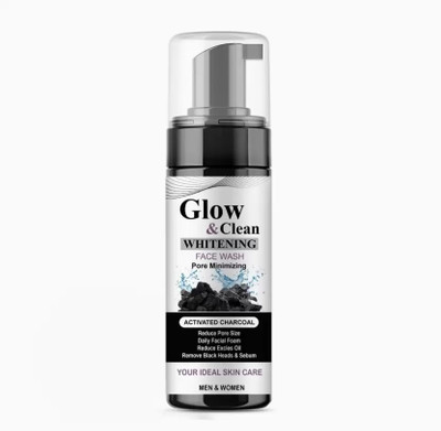 ACTIWOW Glow s Clean Charcoal Foam Whitening  Face Wash(100 ml)