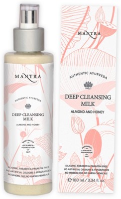 MANTRA Deep Cleansing Milk Almond And Honey | Removes Waterproof/Transfer Proof Makeup Face Wash(100 ml)