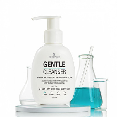 Skinovate Gentle Cleanser | For All Skin Types | Deep Hydration  | 200ml Face Wash(200 ml)