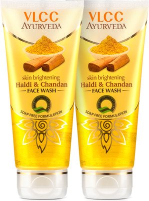 VLCC Ayurveda Skin Brightening Haldi & Chandan (Pack of 2) Face Wash(200 ml)
