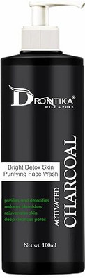 drontika Activated Charcoal Bright Detox  – Deep Cleansing & Brightening Formula for Clear, Radiant Skin 100ml. Face Wash(100 ml)