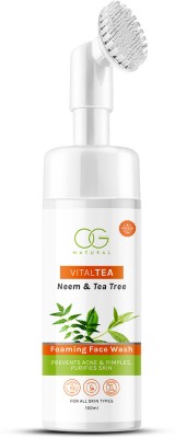 OG BEAUTY Natural Vitaltea Neem With Tea Tree Foaming  Face Wash(150 ml)