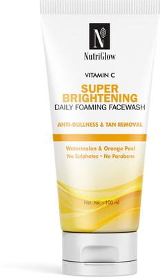 NutriGlow Ultimate Brightening Duo of Vitamin C and Hyaluronic Acid + Retinol Daily Care  (2x100ml) Face Wash(200 ml)