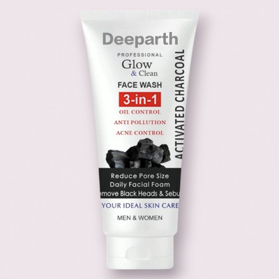 Deeparth 3 in 1 Activated Charcoal Fresh Renewal,Oil Control Face Wash(150 g)