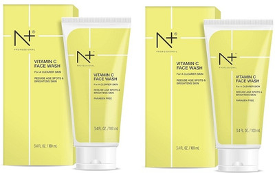 N PLUS PROFESSIONAL VITAMIN C FACE WASH FOR A CLEAR SKIN REDUSE AGE SPOT PARABEN FREE pack of 2 Face Wash(200 ml)