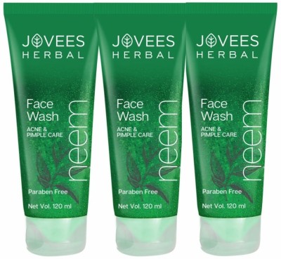 JOVEES Neem for Acne & Pimple Prone Skin with Tea Tree ,Rosemary & Lemon Face Wash(360 ml)