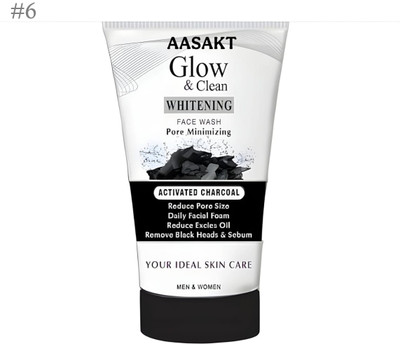 AASAKT Charcoal  Whitening Blackhead Control Daily Clean Face Wash(100 g)