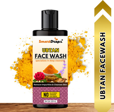 smartdrops Ubtan Facewash for Skin Glowing Skin Dark spots & Hyperpigmentation Men & Women All Skin Types Face Wash(100 ml)
