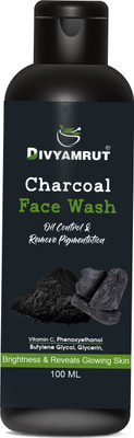 DIVYAMRUT Anti-Pollution Purity With Activated Charcoal  Face Wash(100 ml)