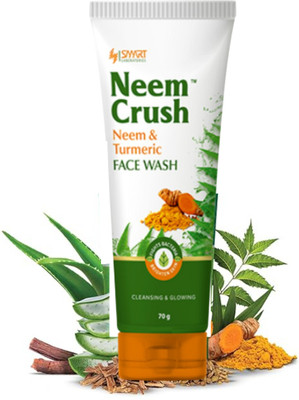 NEEMCRUSH NEEM & TURMERIC FACEWASH FOR OIL CONTROL, DEEP CLEANSING PACK OF 1 Face Wash(70 g)