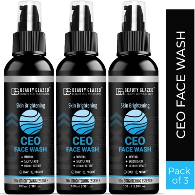 Beauty Glazed Ceo Gel for Men, Fights Acne & Pimple, Skin Brightening, All Skin Types  Glow Skin Face Wash(300 ml)