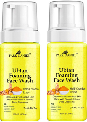 PARK DANIEL Ubtan Foaming  For Deep Cleansing Combo Pack of 2 150 ML(300 ML) Face Wash(300 ml)