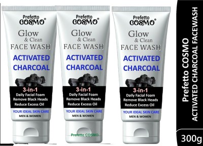 Prefetto COSMO Charcoal Ultimate Cleanse Trio Face Wash(300 g)