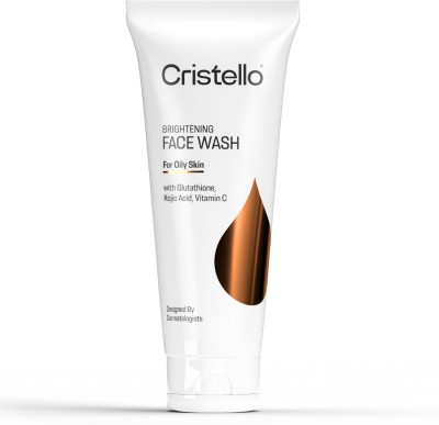 Cristello Instant Brightening  For Oily Skin - with Glutathione, Kojic Acid, Vitamin C - 70G  Face Wash(70 g)