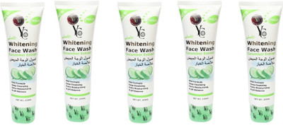 YC Cucumber Extract  (Pack of 5) 100mlx5 Face Wash(500 ml)
