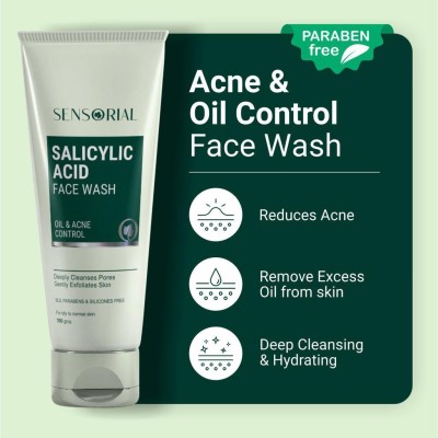 sensorial Salicylic Acid Facewash for Acne Control (100 ml ) Face Wash(100 ml)