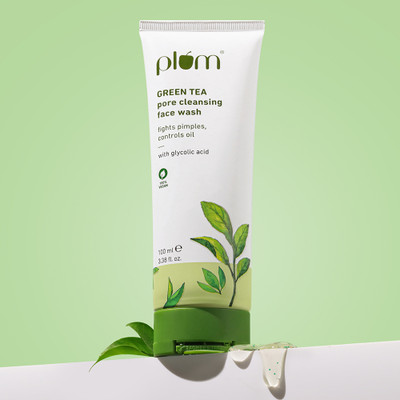 Plum Green Tea For Oily, Acne-Prone Skin | Controls Oil, Fights Pimples | Non-Drying Face Wash(100 ml)