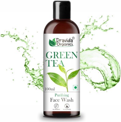 Dravida Organics Green Tea  Pore Cleansing | Acne | Oily Skin | For Clear Skin Face Wash(100 ml)