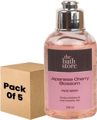 The Bath Store Japanese Cherry Blossom  (Pack of 5) Face Wash(500 ml)