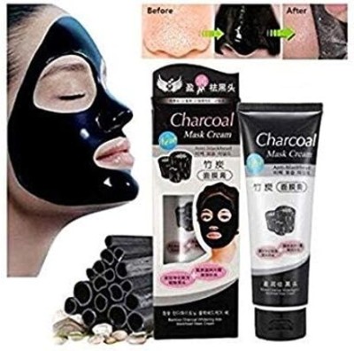 CHARCOAL MASK CREAM CHARCOAL BLACK HEADS, BLACKHEADS REMOVER PEEL OFF FACE MASK CREAM(130 ml)
