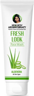 KEYA SETH AROMATHERAPY Fresh Look Aloe Vera Gel  Deep cleanser Soothes Nourishes Reduces Blemishes & Moisturizing for All Skin Type, 100ml Face Wash(100 ml)