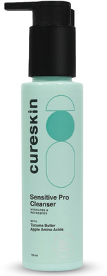 cureskin Sensitive Pro Cleanser with Apple Extracts for Sensitive Skin Face Wash(100 ml)