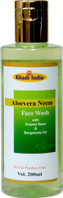 KHADI INDIA Aloevera neem face wash 210ml Face Wash(210 ml)