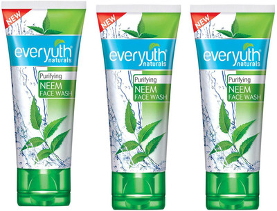 Everyuth Naturals Purifying Neem 50g pack 3 Face Wash(155 g)