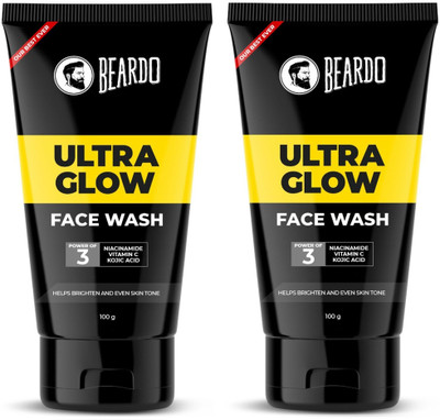 BEARDO Ultraglow Facewash For Men, Combo Face Wash(200 ml)