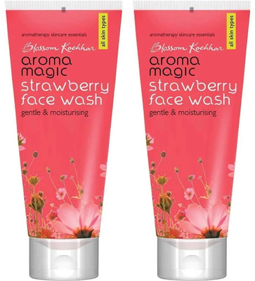 Aroma Magic Strawberry  100 ml pack of 2 Face Wash(200 ml)