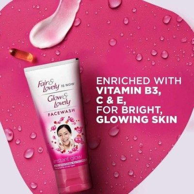 Fair & Lovely instant Glow With Fairness Facewash 50MLS 1N Face Wash(50 ml)