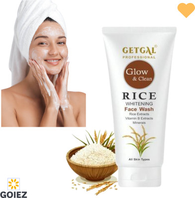 GOIEZ Rice Whitening  With Gentle Foam For Soft And Clear Skin (100ml) Face Wash(100 ml)