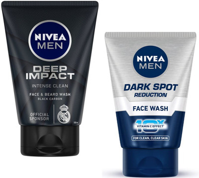 NIVEA Deep Impact & Dark Spot Fw 100ml Set of 2 Face Wash(200 ml)