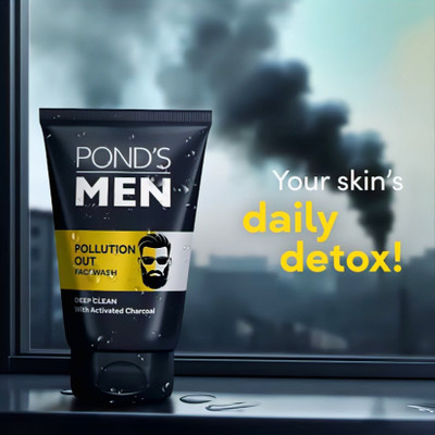 POND's Men Pollution Out  50g x 2 Face Wash(100 g)