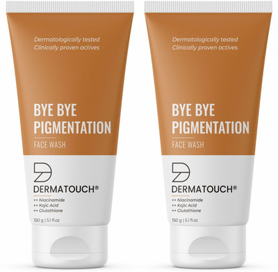 Dermatouch Bye Bye Pigmentation || Anti Pigmentation for Women/Men with Niacinamide, Kojic Acid, & Glutathione Face Wash(300 g)