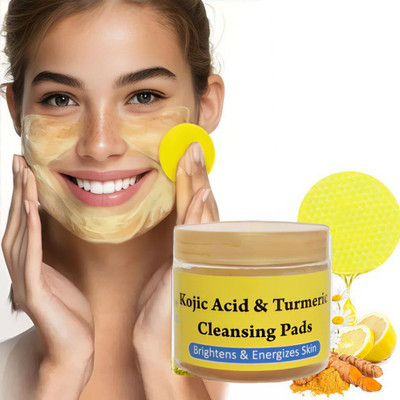 luminours kojic acid and turmeric cleansing pads-AA  50 pcs Face Wash(50 g)