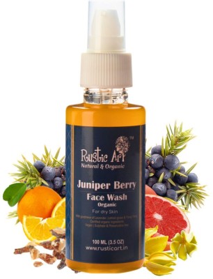 RUSTIC ART Organic Juniper Berry  Face Wash(100 ml)
