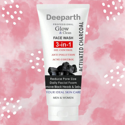 Deeparth 3 in 1 Charcoal  | Acne Control pack-1 Face Wash(150 g)