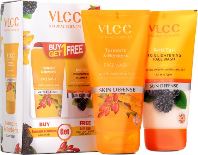 VLCC Turmeric & Berberis & Anti Tan Skin Lightening  Face Wash(150 ml)