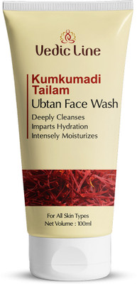 Vedic Line Kumkumadi Tailam Ubtan  Clean Dirt & Impurity To Smooth skin Face Wash(100 ml)