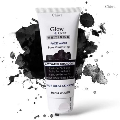 CHIWA Natural Glow & Clean Anti Pimple Activated Charcoal  Super Fresh Face Wash(100 ml)