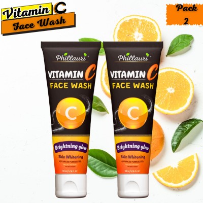 Phillauri Vitamin C Face wash For Fights free radicals(pack of 2) Face Wash(120 ml)