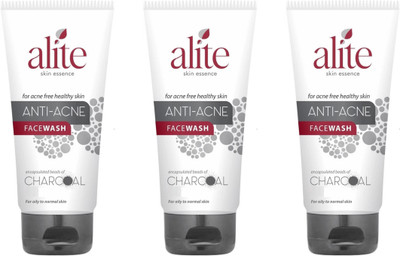 Zuuluzrs Alite Anti-Acne Charcoal facewash set of 3 [70gm*3] Face Wash(210 g)