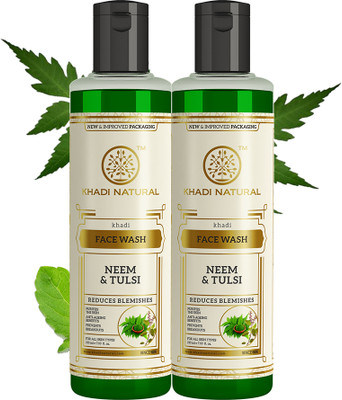 KHADI NATURAL Neem & Tulsi  (Pack of 2) Face Wash(420 g)